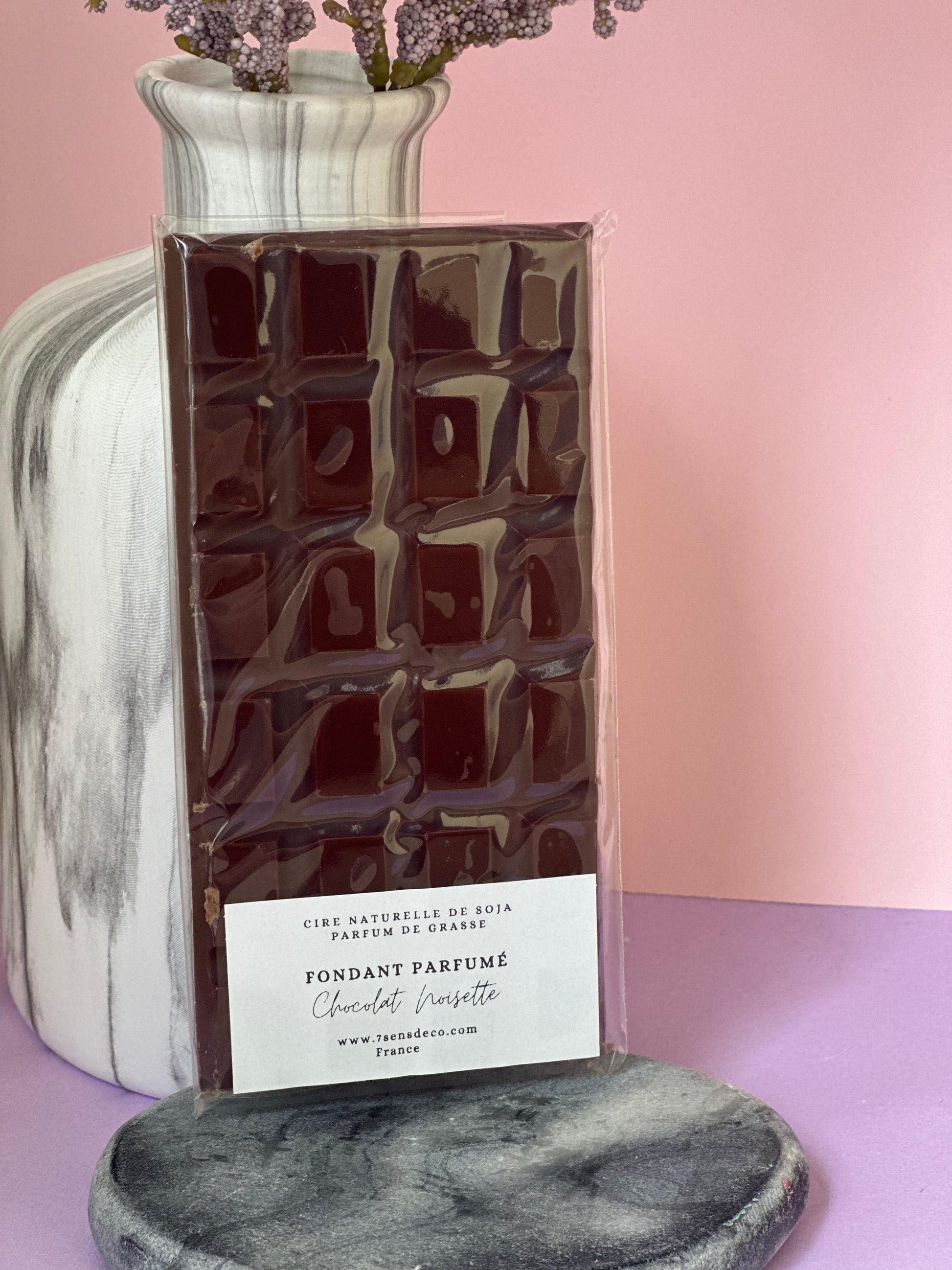 Fondant parfumé Tablette au chocolat – Coeur Fondant